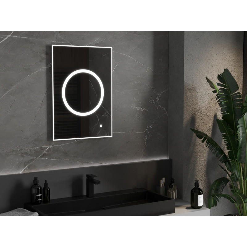 Mexen Koga apšviestas vonios veidrodis 50 x 70 cm, LED 6000K, antifog - 9821-050-070-611-00