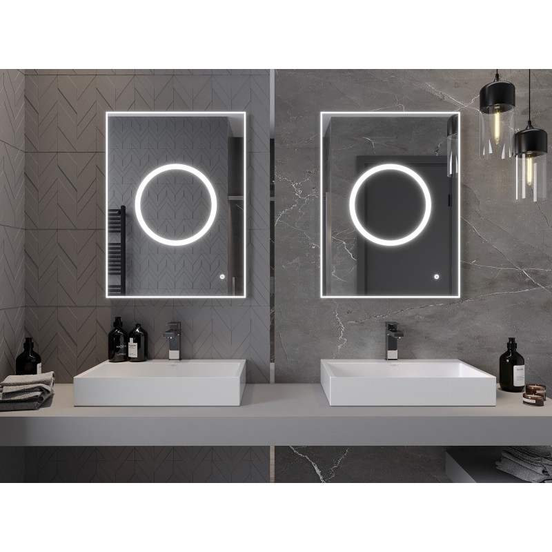 Mexen Koga vonios veidrodis su apšvietimu 60 x 80 cm, LED 6000K, antifog - 9821-060-080-611-00
