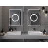 Mexen Koga apšviestas vonios veidrodis 60 x 80 cm, LED 6000K, apsauga nuo garų - 9821-060-080-611-00