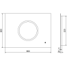 Mexen Koga apšviestas vonios veidrodis 80 x 60 cm, LED 6000K, anti-rasa - 9821-080-060-611-00