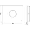 Mexen Koga vonios kambario veidrodis su apšvietimu 100 x 80 cm, LED 6000K, apsauga nuo rasojimo - 9821-100-080-611-00