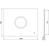 Mexen Koga vonios kambario veidrodis su apšvietimu 100 x 80 cm, LED 6000K, priešrūkinis - 9821-100-080-611-00