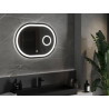 Mexen Umba apšviestas vonios veidrodis su kosmetiniu veidrodžiu 80 x 60 cm, LED 6000K, antifog - 9822-080-060-611-00