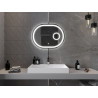 Mexen Umba apšviestas vonios veidrodis su kosmetiniu veidrodžiu 80 x 60 cm, LED 6000K, nuo rasojimo - 9822-080-060-611-00