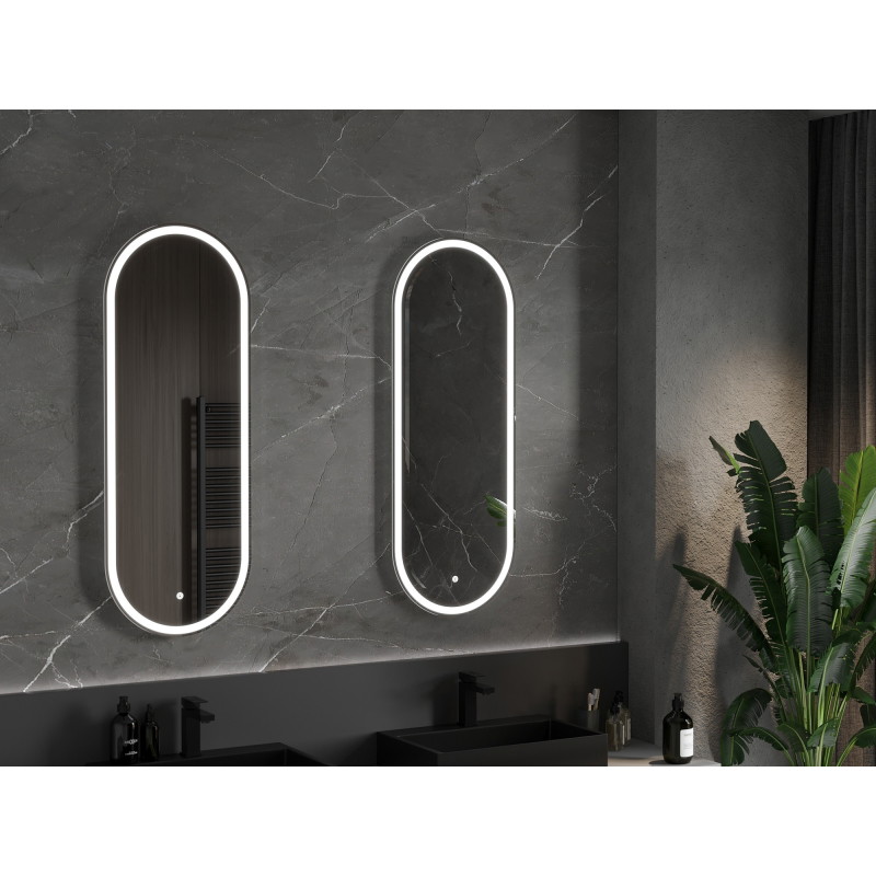 Mexen Bono apšviestas vonios kambario veidrodis 45 x 120 cm, LED 6000K, anti-rūkas - 9816-045-120-611-00