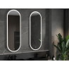Mexen Bono apšviestas vonios veidrodis 55 x 155 cm, LED 6000K, priešdūmis - 9816-055-155-611-00