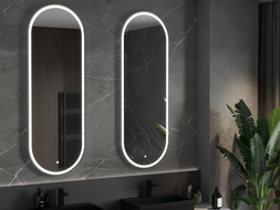 Mexen Bono apšviestas vonios veidrodis 55 x 155 cm, LED 6000K, priešdūmis - 9816-055-155-611-00