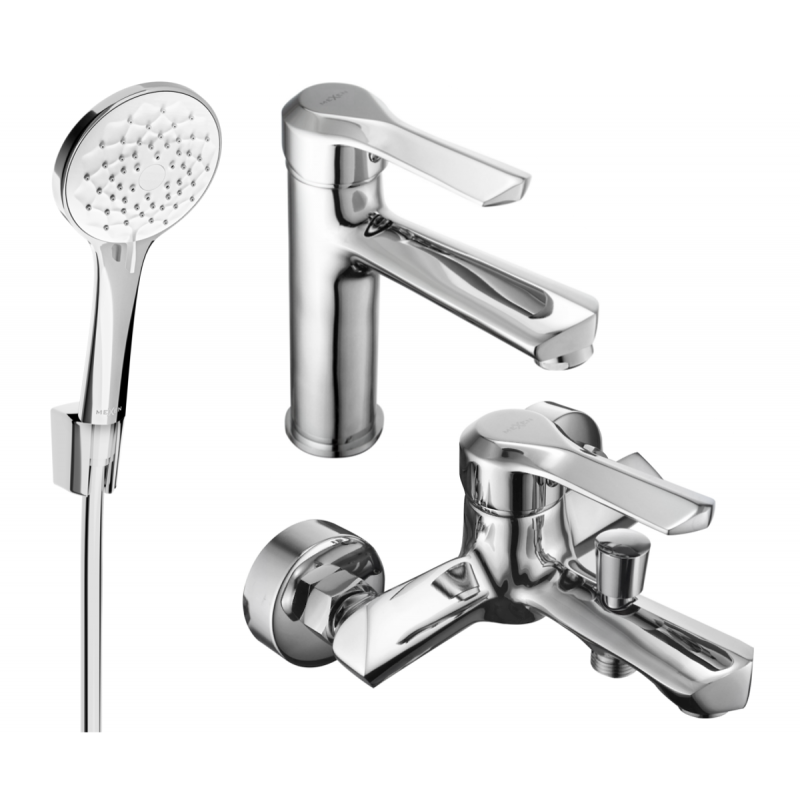 Mexen Sabre R74 vonios komplektas, chromas - 72103R74-00