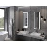 Mexen Coro apsvietimas veidrodis, 45 x 120 cm, LED 6000K, antirasa, juodas rėmas - 9817-045-120-611-70