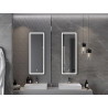 Mexen Coro veidrodžio apšvietimas 45 x 120 cm, LED 6000K, antifog, juodas rėmas - 9817-045-120-611-70