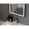 Mexen Coro apšviestas vonios veidrodis 50 x 150 cm, LED 6000K, antiforė, juodas rėmas - 9817-050-150-611-70