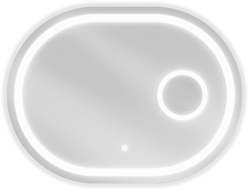 Mexen Umba apšviestas vonios veidrodis su kosmetiniu veidrodžiu 100 x 80 cm, LED 6000K, antifog - 9822-100-080-611-00