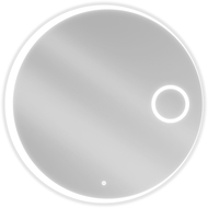 Mexen Ella apšviestas vonios veidrodis su kosmetiniu veidrodžiu, apvalus 90 cm, LED 6000K, priešrūkinis