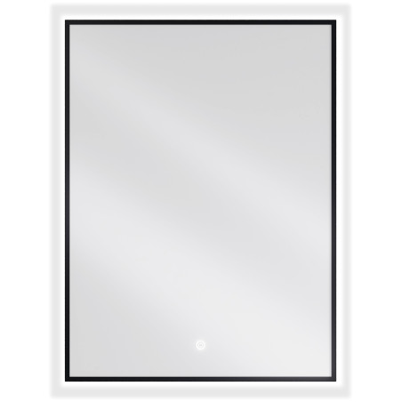 Mexen Erma apšviestas vonios veidrodis 60 x 80 cm, LED 6000K, anti-garas, juodas rėmas - 9814-060-080-611-70