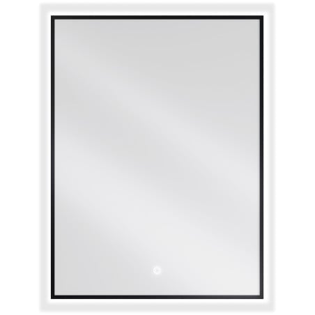 Mexen Erma apšviestas vonios veidrodis 60 x 80 cm, LED 6000K, antifog, juodas rėmas - 9814-060-080-611-70