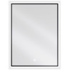 Mexen Erma apšviestas vonios veidrodis 60 x 80 cm, LED 6000K, anti-garas, juodas rėmas - 9814-060-080-611-70