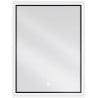 Mexen Erma apšviestas vonios veidrodis 60 x 80 cm, LED 6000K, apsauga nuo garų, juodas rėmas - 9814-060-080-611-70
