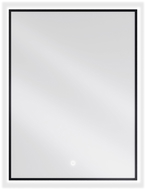 Mexen Erma apšviestas vonios veidrodis 60 x 80 cm, LED 6000K, anti-garas, juodas rėmas - 9814-060-080-611-70