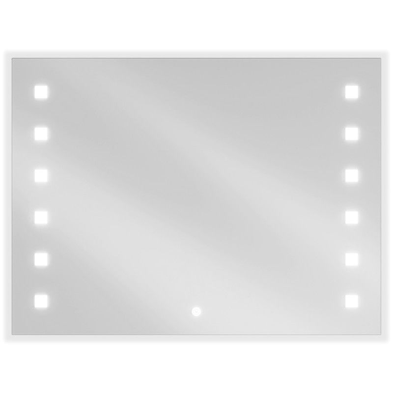 Mexen Ner vonios veidrodis su apšvietimu 80 x 60 cm, LED 6000K, priešrūkas - 9809-080-060-611-00