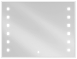 Mexen Ner apšviestas vonios veidrodis 80 x 60 cm, LED 6000K, nuo rasos - 9809-080-060-611-00
