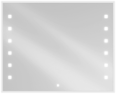 Mexen Ner vonios veidrodis su apšvietimu 100 x 80 cm, LED 6000K, anti-rasojimas - 9809-100-080-611-00