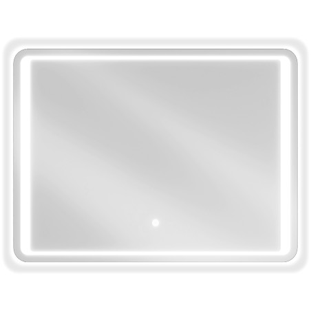 Mexen Zusa apšviestas vonios veidrodis 80 x 60 cm, LED 6000K, priešrūkas - 9808-080-060-611-00