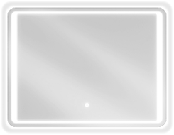 Mexen Zusa apšviestas vonios veidrodis 80 x 60 cm, LED 6000K, garų apsauga - 9808-080-060-611-00