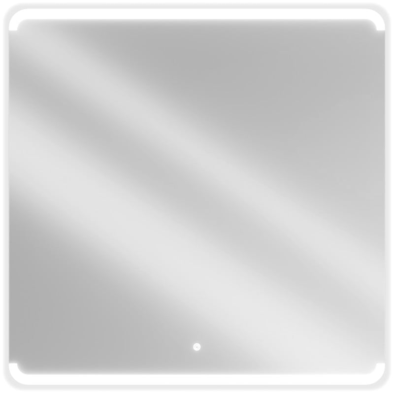 Mexen Nida apšviestas vonios veidrodis 100 x 100 cm, LED 6000K, antiporas - 9806-100-100-611-00
