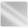 Mexen Nida apšviestas vonios veidrodis 100 x 100 cm, LED 6000K, antifogas - 9806-100-100-611-00