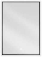 Mexen Erma apšviestas vonios veidrodis 50 x 70 cm, LED 6000K, apsauga nuo garų, juodas rėmas - 9814-050-070-611-70