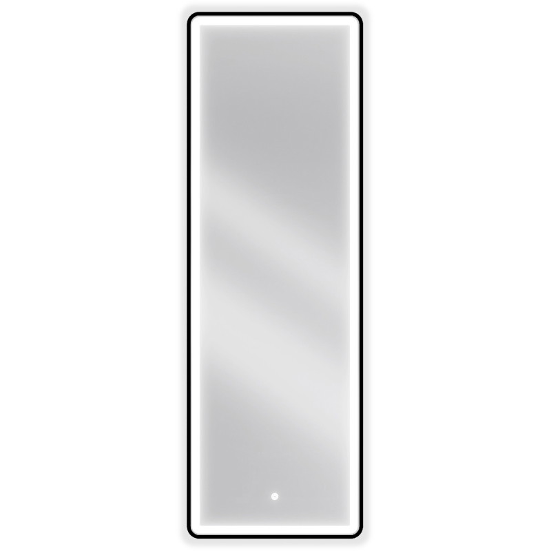 Mexen Coro apšviestas vonios veidrodis 50 x 150 cm, LED 6000K, antiforė, juodas rėmas - 9817-050-150-611-70