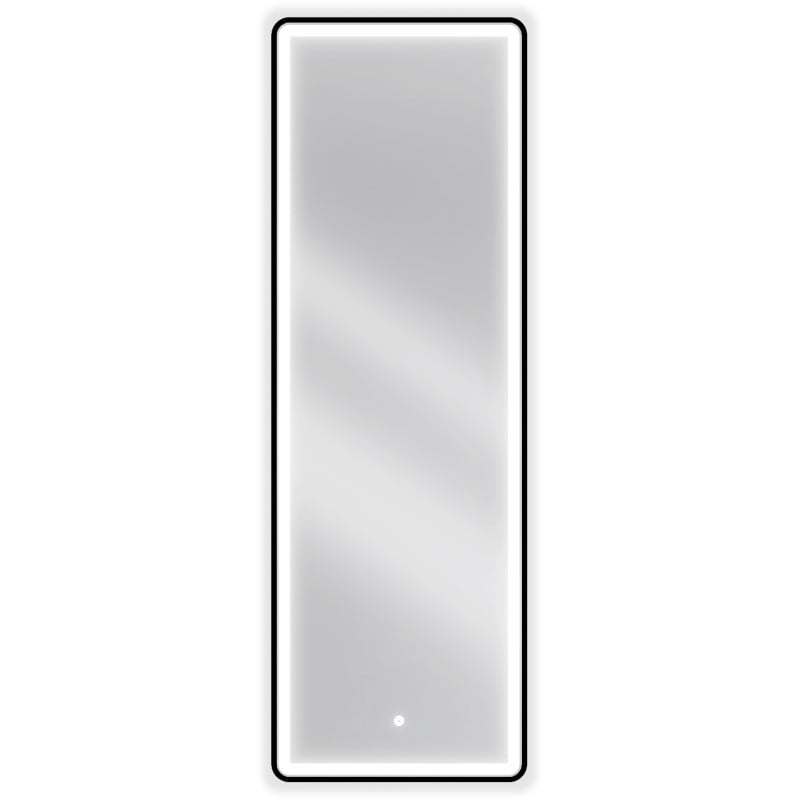 Mexen Coro vonios kambario veidrodis su apšvietimu 50 x 150 cm, LED 6000K, antifog, juodas rėmas - 9817-050-150-611-70