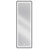 Mexen Coro vonios kambario veidrodis su apšvietimu 50 x 150 cm, LED 6000K, anti-garinimas, juodas rėmelis