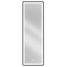 Mexen Coro vonios kambario veidrodis su apšvietimu 50 x 150 cm, LED 6000K, antifog, juodas rėmas - 9817-050-150-611-70
