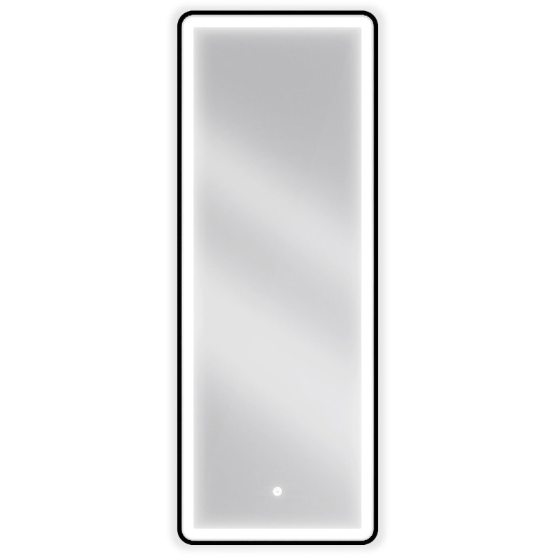 Mexen Coro vonios veidrodis su apšvietimu 45 x 120 cm, LED 6000K, antirūko, juodas rėmas - 9817-045-120-611-70