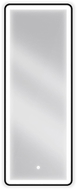 Mexen Coro vonios veidrodis su apšvietimu 45 x 120 cm, LED 6000K, antirūko, juodas rėmas - 9817-045-120-611-70