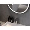 Mexen Reni apšviestas vonios veidrodis, apvalus 70 cm, LED 6000K, garų stoka, juodas rėmas - 9812-070-070-611-70