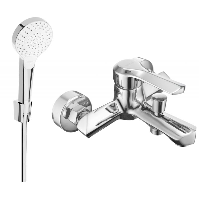 Mexen Sabre R05 vonios maišytuvas su dušo komplektu, chromas - 7213R05-00