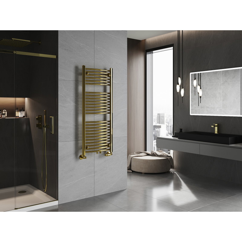 Mexen Ares vonios kambario radiatorius 1200 x 500 mm, 420 W, auksinė spalva - W102-1200-500-00-50