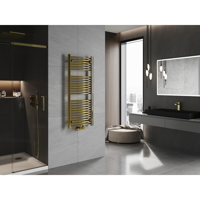 Mexen Ares vonios kambario radiatorius 1200 x 500 mm, 420 W, auksinė spalva - W102-1200-500-00-50