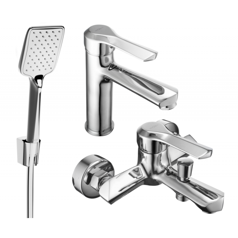 Mexen Sabre R62 vonios kambario komplektas, chromas - 72103R62-00