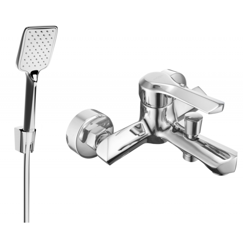 Mexen Sabre R62 vonios maišytuvas su dušo rinkiniu, chromas - 7213R62-00