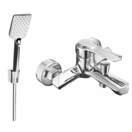 Mexen Sabre R62 vonios maišytuvas su dušo rinkiniu, chromas - 7213R62-00