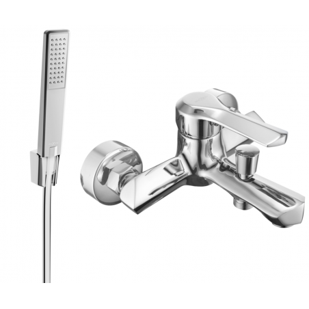 Mexen Sabre R72 vonios maišytuvas su dušo komplektu, chromas - 7213R72-00