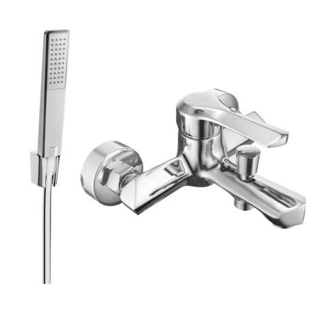 Mexen Sabre R72 vonios maišytuvas su dušo rinkiniu, chromas - 7213R72-00
