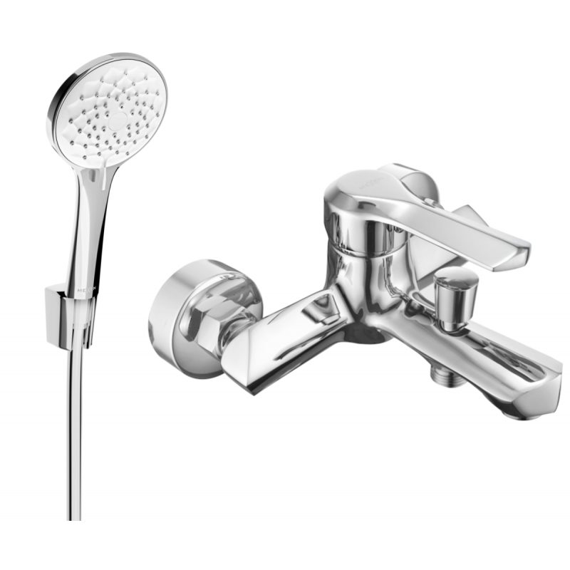 Mexen Sabre R74 vonios maišytuvas su dušo komplektu, chromas - 7213R74-00