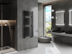 Mexen Helios vonios kambario radiatorius 1200 x 500 mm, 567 W, juodas - W103-1200-500-00-70