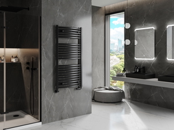 Mexen Helios vonios kambario radiatorius 1200 x 600 mm, 563 W, juodas - W103-1200-600-00-70