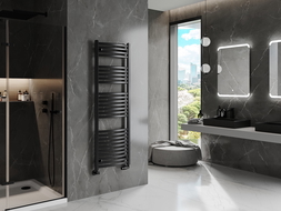 Mexen Helios vonios radiatorių 1500 x 500 mm, 676 W, juodas - W103-1500-500-00-70