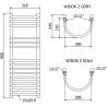 Mexen Eros vonios radiatorius 900 x 318 mm, 315 W, baltas - W112-0900-318-00-20